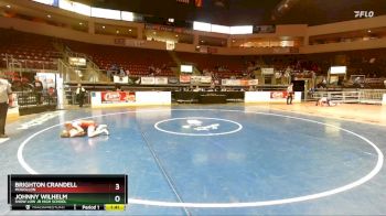 78 lbs Quarterfinal - Johnny Wilhelm, Show Low Jr High School vs Brighton Crandell, Mogollon