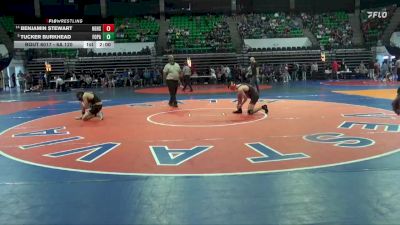 6A 120 lbs Champ. Round 1 - Tucker Burkhead, Fort Payne vs Benjamin Stewart, Hazel Green HS