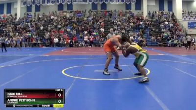 215 lbs Cons. Round 2 - Isiah Hill, Dowagiac Union HS vs Andre Pettijohn, SYCAMORE