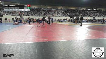 101 lbs Consi Of 16 #1 - Alaja Kinnaird, Poteau vs Anna Spotted Bear, Newkirk Girls