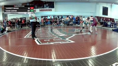 144 lbs Semifinal - Gage Carter, Great Bridge Wrestling Club vs Garrett Brunk, Jr Big Orange