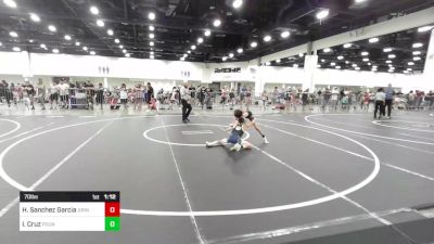 70 lbs Rr Rnd 3 - Hisys Sanchez Garcia Jr, Grindhouse WC vs Isaiah Cruz, Pounders WC