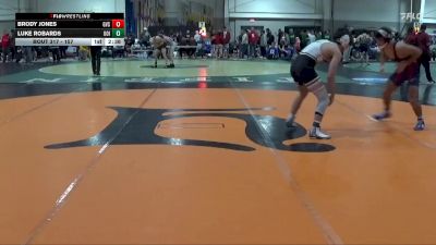 157 lbs Cons. Round 1 - Luke Robards, University Of Indianapolis vs Brody Jones, Grand Valley State