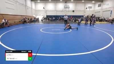 97 lbs Semifinal - Myles Terrell, Bay Area Dragons vs James Hin, Red Wave