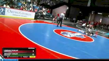 1 lbs Semifinal - Broder Conley, Wesleyan vs Jordan Dunlap, Irwin County