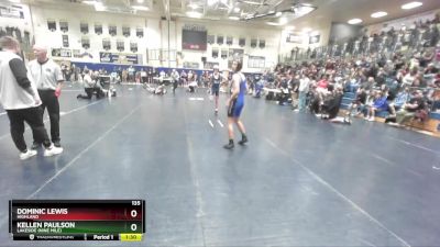 135 lbs Quarterfinal - Kellen Paulson, Lakeside (Nine Mile) vs Dominic Lewis, Highland