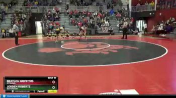 138 lbs Semifinal - Jorden Roberts, Bettendorf vs Braylon Griffiths, Ottumwa