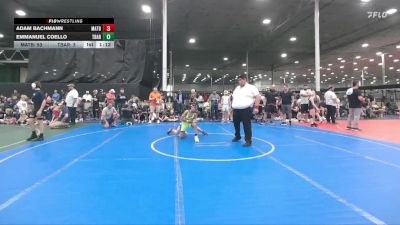 96 lbs Round 1 - Adam Bachmann, Mat Assassins Black vs Emmanuel Coello, Team Barracuda