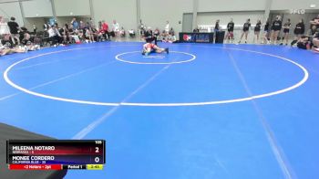 105 lbs Semis & 1st Wrestleback (8 Team) - Mileena Notaro, Nebraska vs Monee Cordero, California Blue