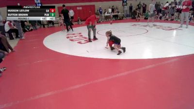 38-39 lbs Round 1 - Sutton Brown, Platte Valley Jr. Wrestling vs Hudson Letlow, Eaton Lil Reds