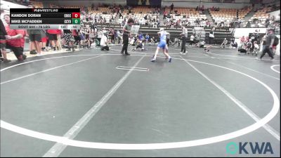 76 lbs Consi Of 4 - Kandon Doran, Choctaw Ironman vs Mike McFadden, CCYO