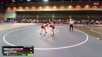 140 lbs Cons. Round 3 - Paige Fletcher, Ponderosa vs Giselle Castillon Lepe, Pittsburg Senior