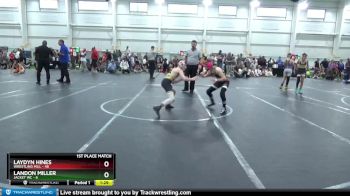 88 lbs Finals (2 Team) - Landon Miller, Jacket WC vs Laydyn Hines, Wrestling Mill