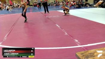 55 lbs Round 2 (6 Team) - Aaron Corrigan, Alabama Elite Gold vs Jace Norton, Predator WC