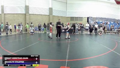 57-62 lbs Round 1 - Kenley Kierstead-Hahn, MN vs Brooklyn Stauffer, IN