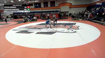 133 lbs Champ. Round 1 - Colton Kennedy, Alma College vs Anastacio Martinez, Concordia University (WI)