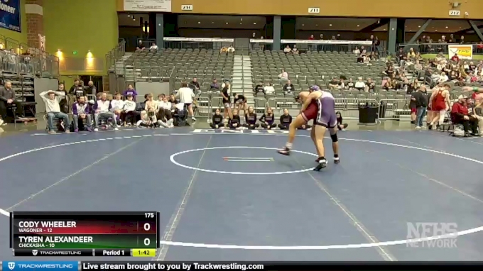 175 lbs Quarterfinals (8 Team) - Cody Wheeler, Wagoner vs Tyren ...