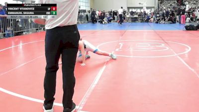 105-M lbs Consi Of 8 #2 - Vincent Vitanovitz, Upper Perkiomen vs Emmanuel Segura, The Outsiders Wrestling Club