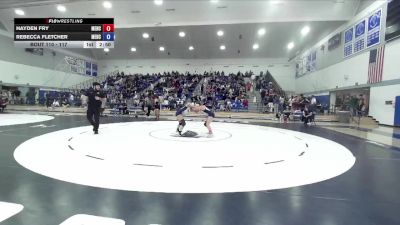 117 lbs Cons. Round 2 - Rebecca Fletcher, Menlo College vs Hayden Fry, Menlo College