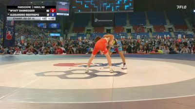 100 lbs Champ. Rd Of 16 - Wyatt Dannegger, MO vs Alesandro Restrepo, NY