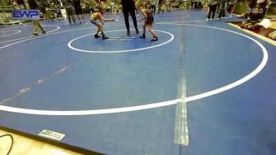 49 lbs Rr Rnd 1 - Jaymes Laning, Panther Youth Wrestling-CPR vs Brynna Johnson, Mountain Home Flyers Youth Wrestling Club