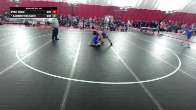 16U Boys - 120 lbs Cons. Round 3 - Andrew Helbach, Wisconsin vs Evan Thao, Wisconsin