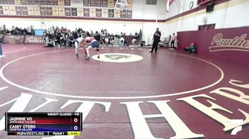145 lbs Champ. Round 2 - Jasmine Vo, Santa Rosa College vs Casey Otero, Cerritos College