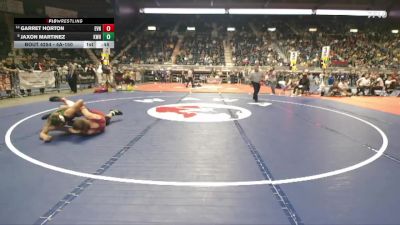 4A-150 lbs Cons. Round 2 - Jaxon Martinez, Kelly Walsh vs Garret Horton, Evanston