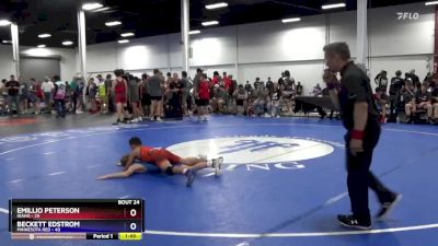 83 lbs Semis & 3rd Wb (16 Team) - Emillio Peterson, Idaho vs Beckett Edstrom, Minnesota Red
