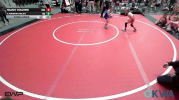 49 lbs Consolation - Keaton Holcomb, Tahlequah Wrestling Club vs Cambrie Kelso, Tiger Trained Wrestling