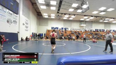 174 lbs Quarterfinal - Jesus Anguiano, Santa Rosa College vs Jeffrey Skyrud, College Of Redwoods