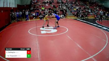 160 lbs Cons. Round 5 - Noah Filipovich, Marion Center Area Hs vs Carmine Battaglia, Beaver County Christian School