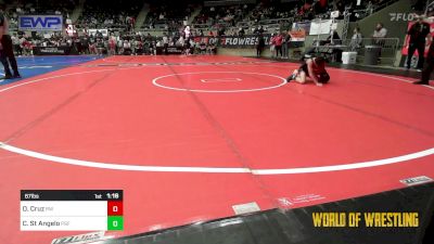 67 lbs Round Of 16 - Orlando Cruz, RedWave Wrestling vs Caden St Angelo, PSF Wrestling