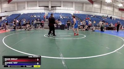 126 lbs Cons. Round 6 - Isaak Skelly, OH vs Dominic Way, WV