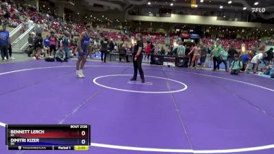 144 lbs Champ. Round 2 - Bennett Lerch, KS vs Dimitri Kizer, OK