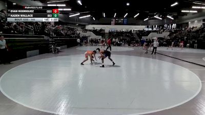 141 lbs Quarterfinal - Kaden Wallace, Oklahoma City vs Evan Rodriguez, Cowley College