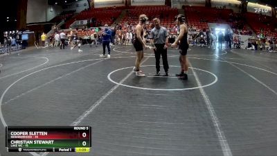 130 lbs Round 5 (6 Team) - Cooper Sletten, Neighborhood vs Christian Stewart, Lake WC