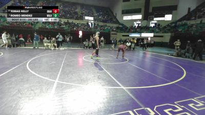 190 lbs Round Of 16 - Tobias Kelly, Orangeburg-Wilkinson vs Romeo Mendez, Walhalla