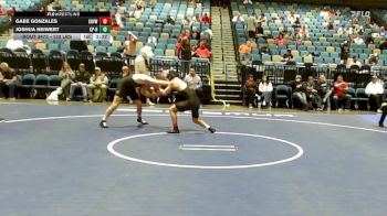 133 lbs Semifinal - Gabe Gonzales, Grand View vs Joshua Neiwert, Cal Poly Humbolt