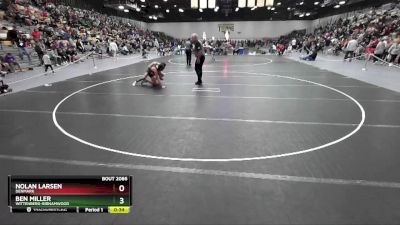 150 lbs Cons. Round 6 - Ben Miller, Wittenberg-Birnamwood vs Nolan Larsen, Denmark