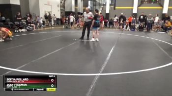 124 lbs Round 3 (6 Team) - Sofiya Pollard, Grand View WC vs Zoey Freeman, SOTM Black