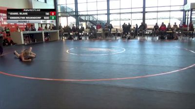 N-4 lbs Round 2 - Emberlynn Neuendorf, Waverly Area Wrestling Club vs Izabel Blake, Tomahawk Wrestling Club