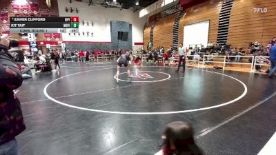 150 lbs Cons. Round 1 - Zavier Clifford, Big Piney vs Kit Tait, Mountain View