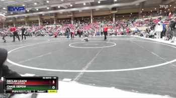 40 lbs Cons. Round 5 - Declan Leach, Kansas Young Guns vs Chase Depew, Derby