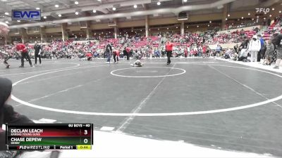 40 lbs Cons. Round 5 - Declan Leach, Kansas Young Guns vs Chase Depew, Derby
