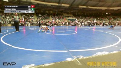 64 lbs Consi Of 16 #2 - Jaxson Wright, Bartlesville Wrestling Club vs Patrick Real, Sallisaw Takedown Club