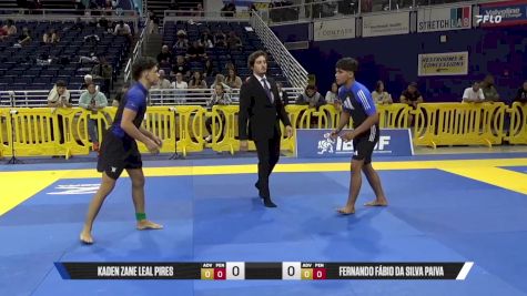 Fernando Fábio Da Silva Paiva vs Kaden Zane Leal Pires 2025 Pan IBJJF Jiu-Jitsu No-Gi Championship