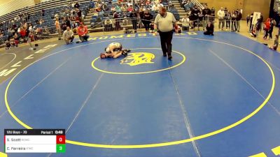 12U Boys - 70 lbs Cons. Round 4 - Sebastian Scott, Reed City Wrestling Club vs Cameron Ferreira, Iron Faith Wrestling Club