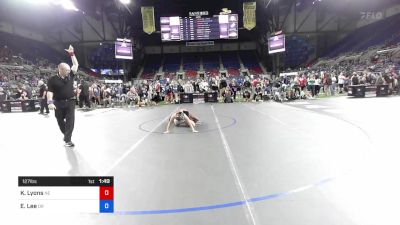 127 lbs Rnd Of 64 - Kalynn Lyons, Nebraska vs Emma Lee, Oregon