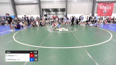 50 kg Rr Rnd 1 - Daylee Watson, PA West Black vs Holly Mckinney, Mat Assassins Girls